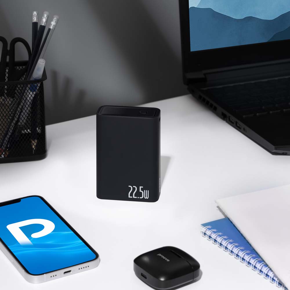 Powerbank PROOVE Hyper Flux Plus 22.5W 20000mAh Black (PBF222120001) Вхідний роз'єм USB Type-C