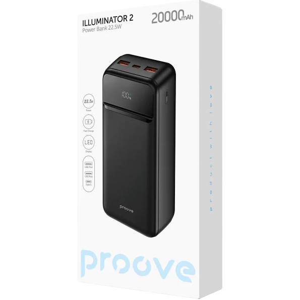 Powerbank PROOVE Illuminator 2 22.5W 20000mAh Black (PBIP20212201) Торговая марка Proove