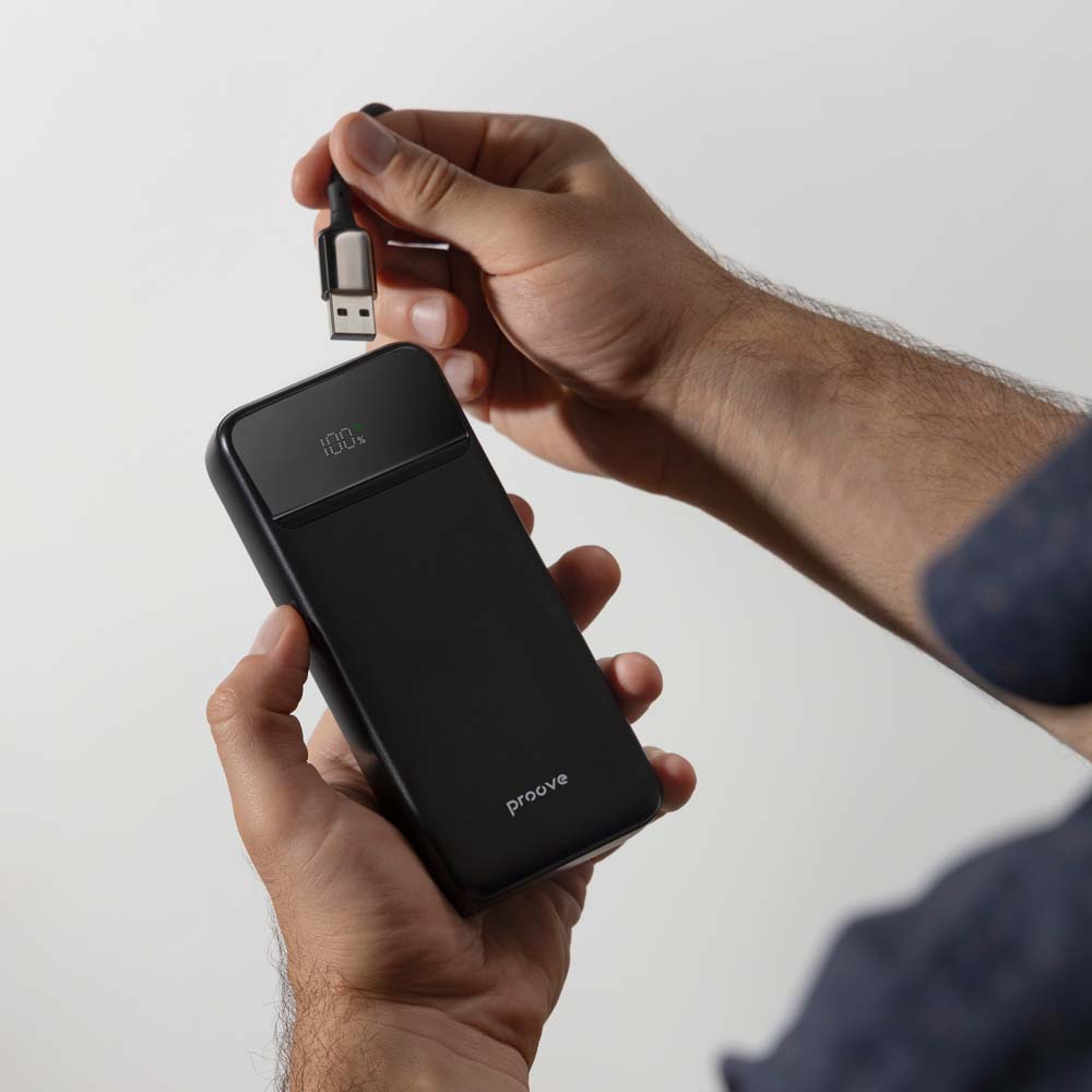 Powerbank PROOVE Illuminator 2 22.5W 10000mAh Black (PBIP10212201) Вхідний роз'єм USB Type-C