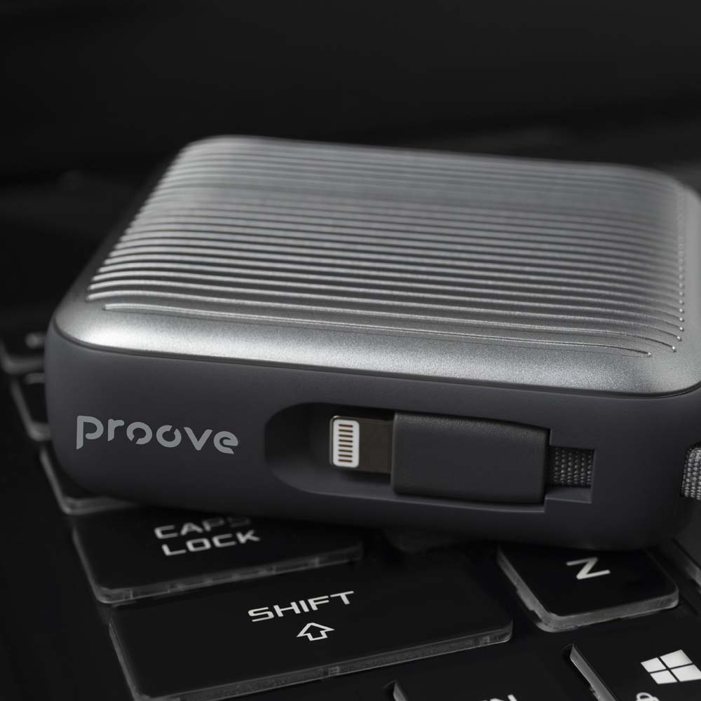 Powerbank PROOVE Moon Rock 10000mAh Gray (PBM122012105) Вхідний роз'єм USB Type-C