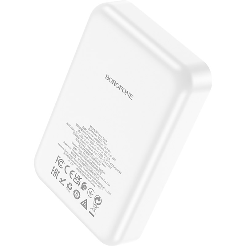 Powerbank BOROFONE BJ25 Plus Reach 10000mAh White (6941991105326) Тип акумулятора Li-Pol