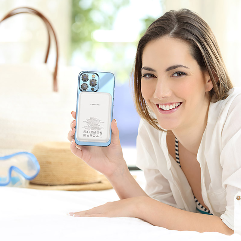 Зовнішній вигляд Powerbank BOROFONE BJ25 Plus Reach 10000mAh White (6941991105326)