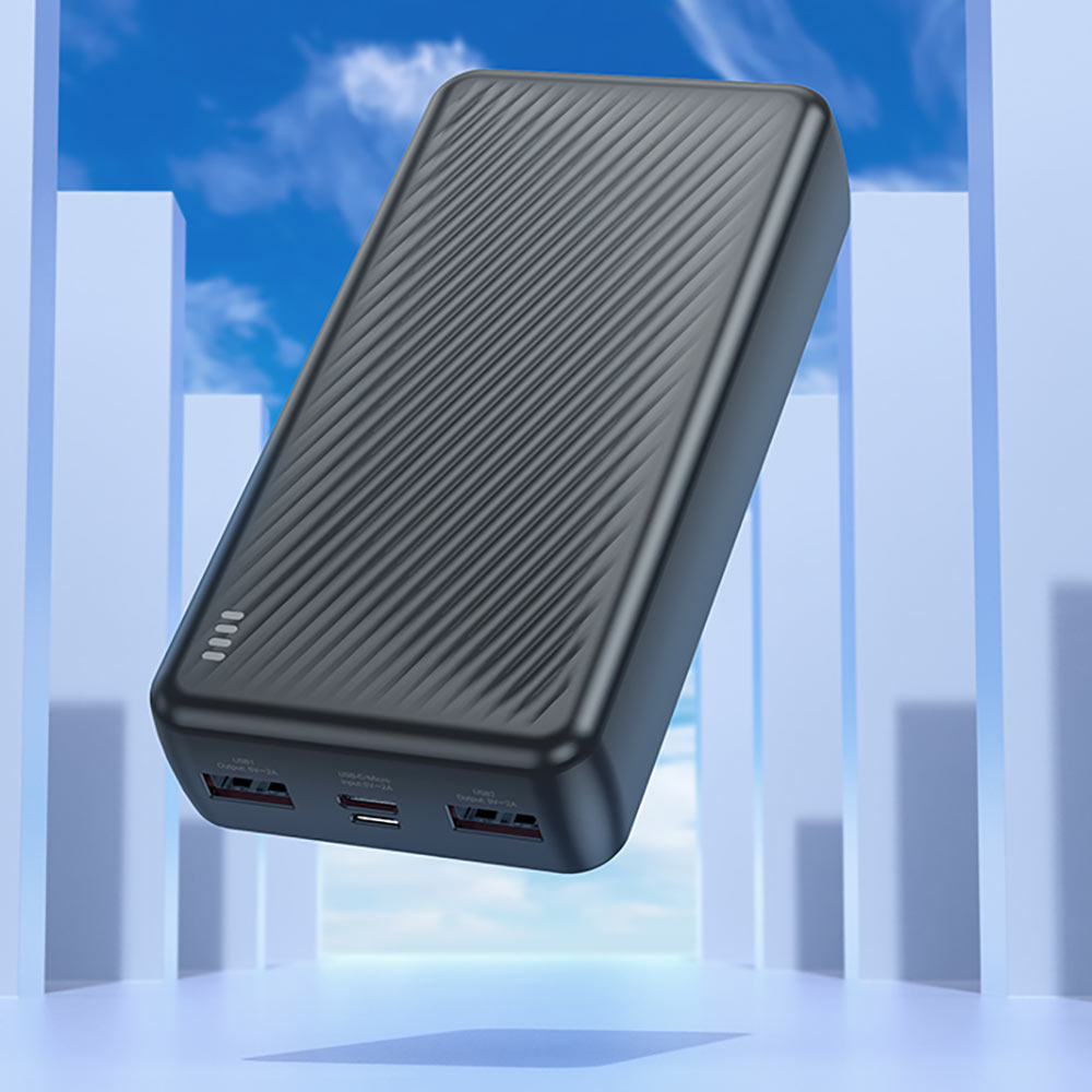 Powerbank BOROFONE BJ55A Graceful 20000mAh Black Вхідний роз'єм micro-USB, USB Type-C