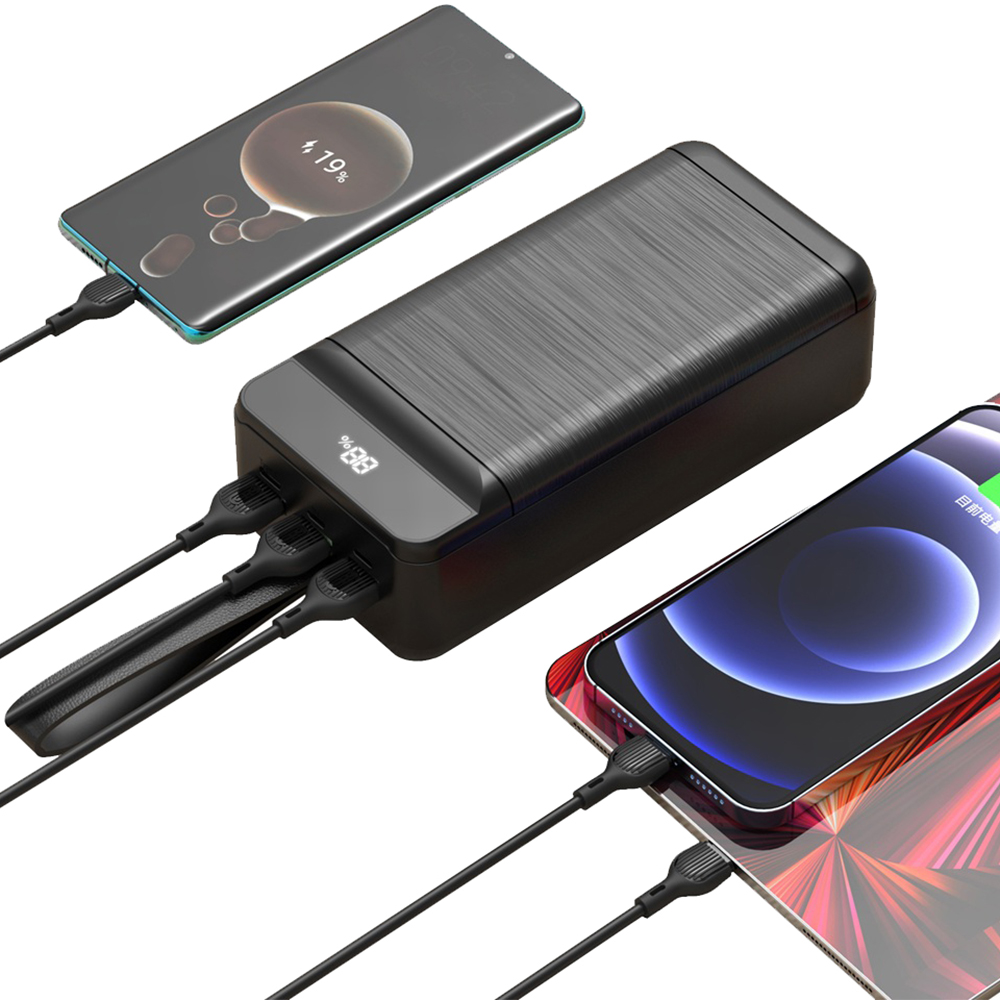 Внешний вид Powerbank XO PR158 50000 mAh PD20W + QC22.5W Black (PR158_Black)
