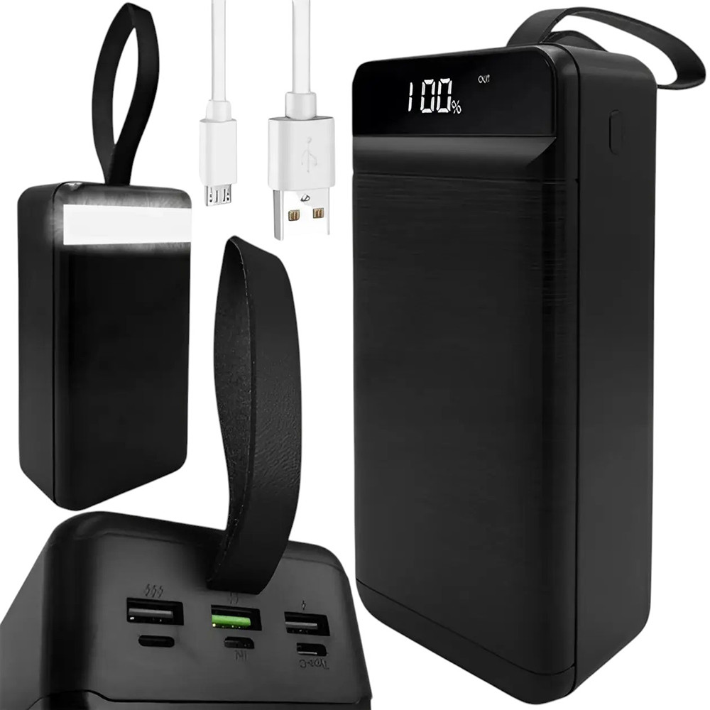 Powerbank XO PR158 50000 mAh PD20W + QC22.5W Black (PR158_Black) Тип аккумулятора Li-Pol