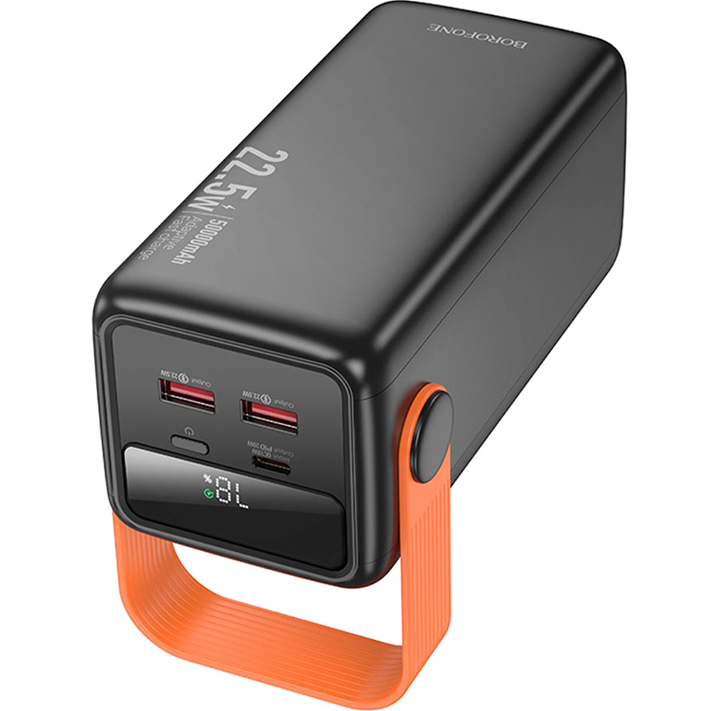 Рowerbank BOROFONE 50000mAh BJ66A Magnifico 22.5W+PD20W Black (6941991115158) Тип аккумулятора Li-Pol