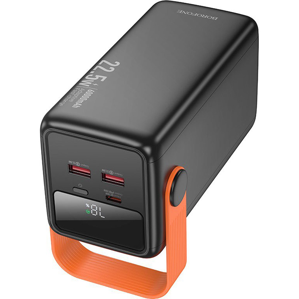 Рowerbank BOROFONE 60000mAh BJ66B Magnifico 22.5W+PD20W Black (6941991115165) Тип аккумулятора Li-Pol