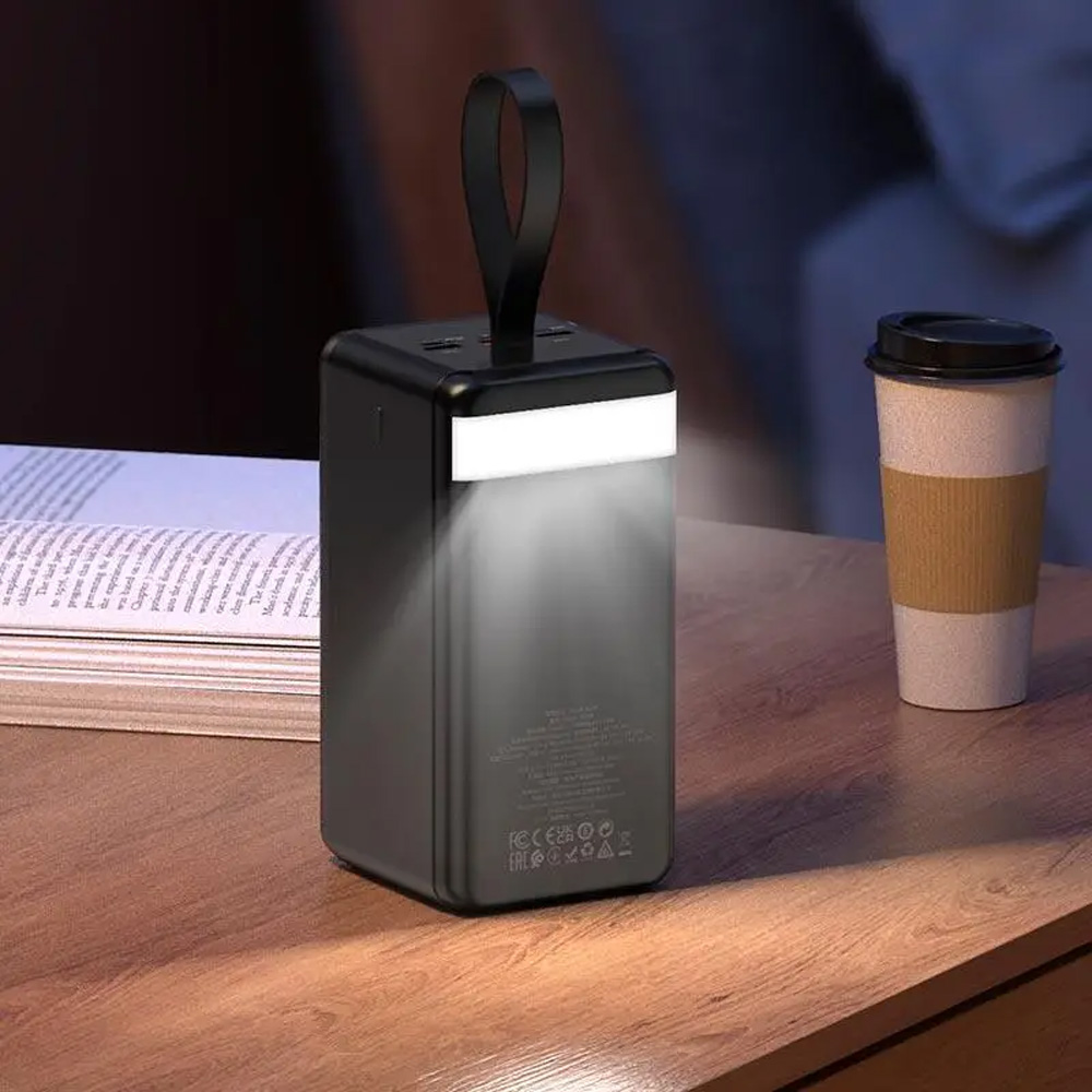 Рowerbank HOCO 90000mAh J123D Element 22.5W+PD20W Black (6942007612104) Входной разъем USB Type-C