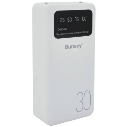 Powerbank BUNSEY 30000mAh QC22.5W/PD20W White (BY-12) Powerbank BUNSEY 30000mAh QC22.5W/PD20W White (BY-12)