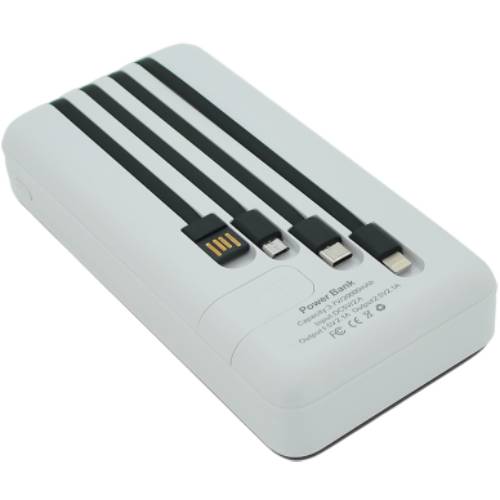 Powerbank Bix-30000mAh QC22.5W/PD20W White (BPW1W) Комплектация  Повербанк, встроенный кабель Type-C – 1, Micro-USB – 1, Lightning – 1, USB – 1, документация, коробка