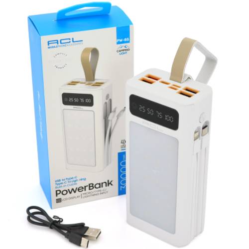 Powerbank ACL 30000mAh WHITE Box (ACL PW-85) Торговая марка ACL