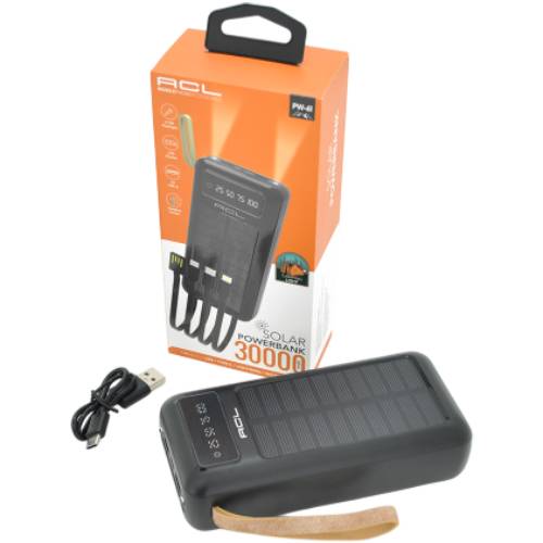 Powerbank ACL Solar 30000mAh Black Box (ACL PW-61B) Емкость 30000