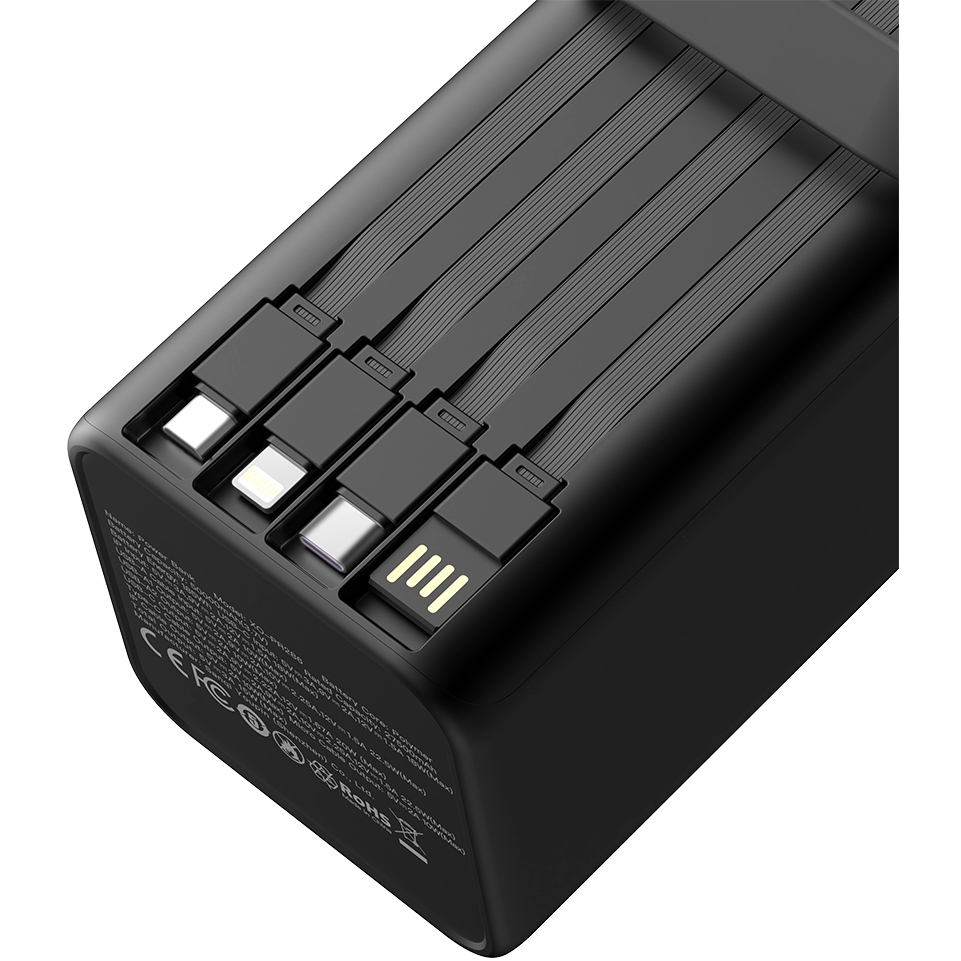 Powerbank XO 50K 50000 mAh 22.5W USB-C Black (XO-50K-225) Емкость 50000
