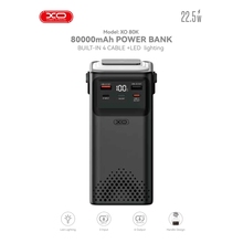 Powerbank XO 80K 80000 mAh 22.5W USB-C Black (XO-80K-225)