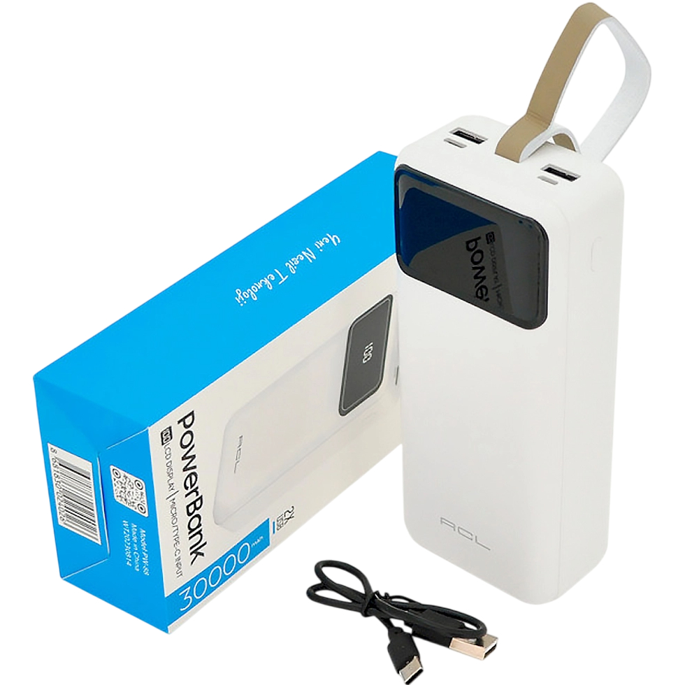 Powerbank ACL 30000mAh White Box (ACL PW-88W) Емкость 30000