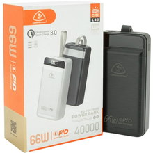 Powerbank LIONPATTON 40000mAh QC3.0 Lighting Black Box (LIONPATTON L45)