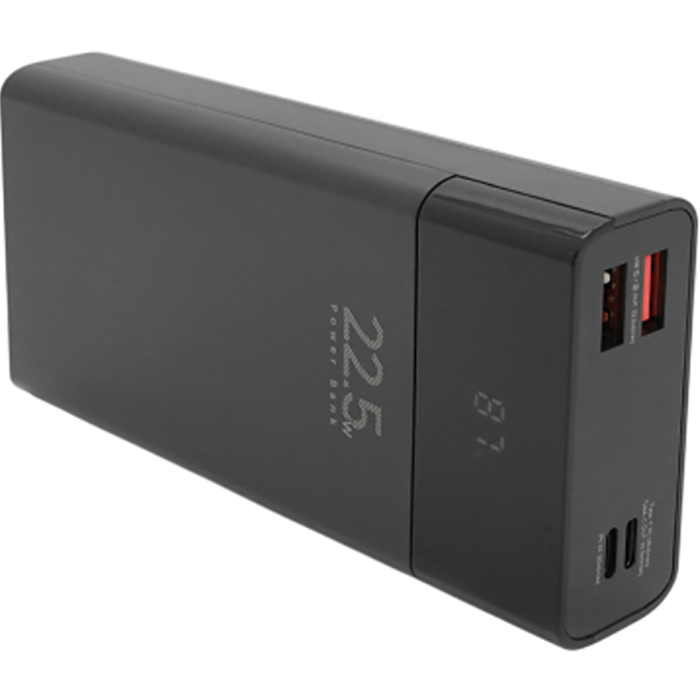 Powerbank REMAX 20000mAh 2USB+Type-C 20W Black (RPP-672) Ємність 20000