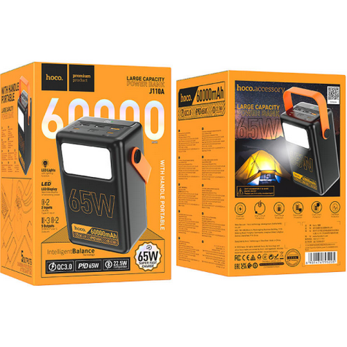 Фото Powerbank HOCO J110A 60000mAh Black