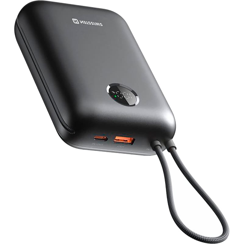 Powerbank SWISSTEN Voltbox 30000 mAh 35W PD Black (8595217490574)