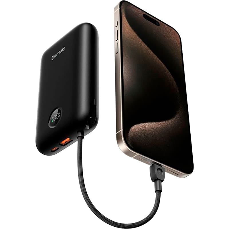 Powerbank SWISSTEN Voltbox 30000 mAh 35W PD Black (8595217490574) Ємність 30000