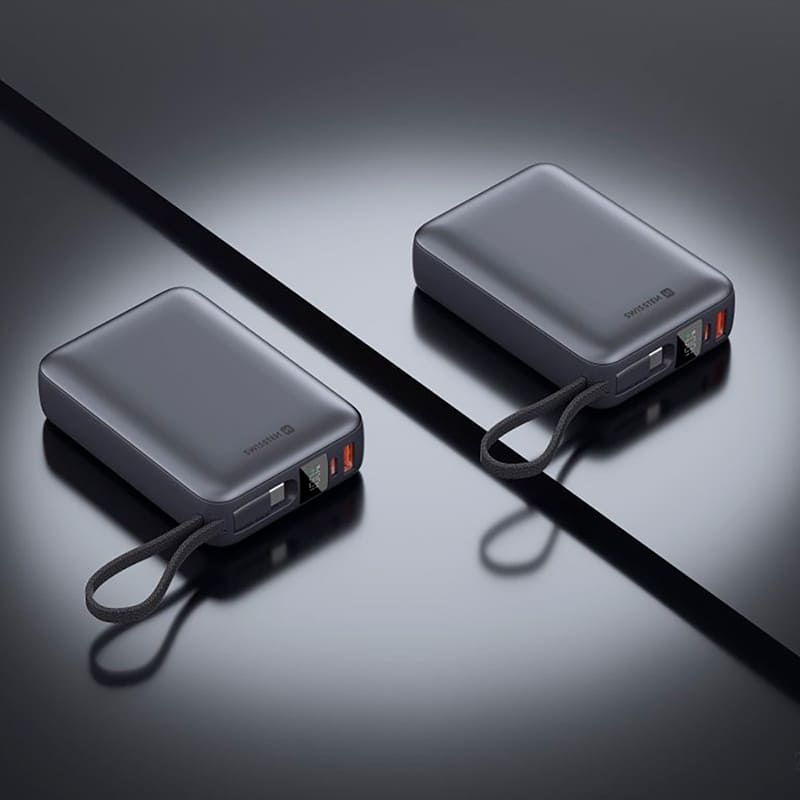 Powerbank SWISSTEN 20000 mAh 45W Grey (8595217490833) Тип аккумулятора Li-Pol
