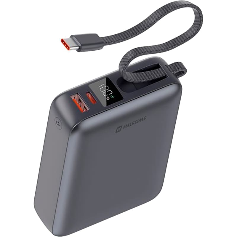 Powerbank SWISSTEN 20000 mAh 45W Grey (8595217490833)
