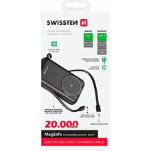Powerbank SWISSTEN MagSafe 20000 mAh 22.5W Black (8595217484795)