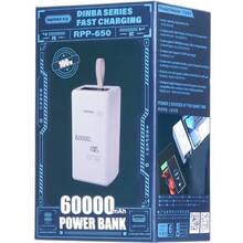 Powerbank REMAX 60000mAh PD 100W+QC 22.5W White (RPP-650)