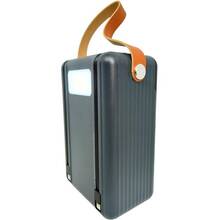 Powerbank REMAX 80000mAh 3USB+Type-C+Lighting 20W Black (RPP-566)