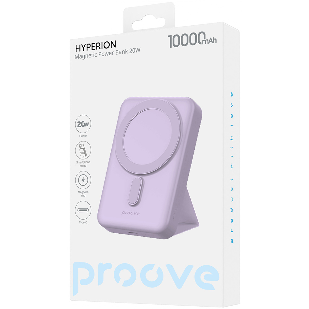 Покупка Powerbank PROOVE Hyperion 20W 10000mAh 2025 Purple (PBHN15020009)