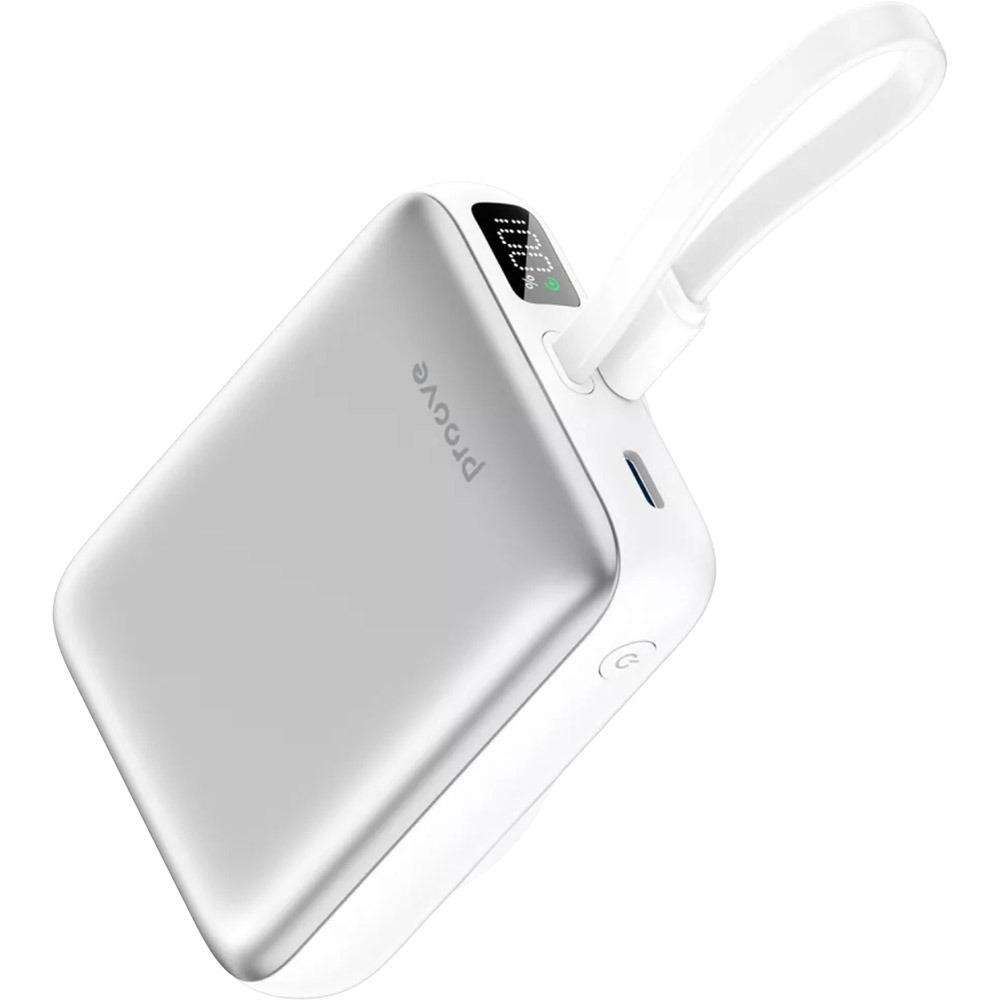 Powerbank PROOVE Neutron 22.5W 10000mAh Silver / White (PBNE22022206) Емкость 10000