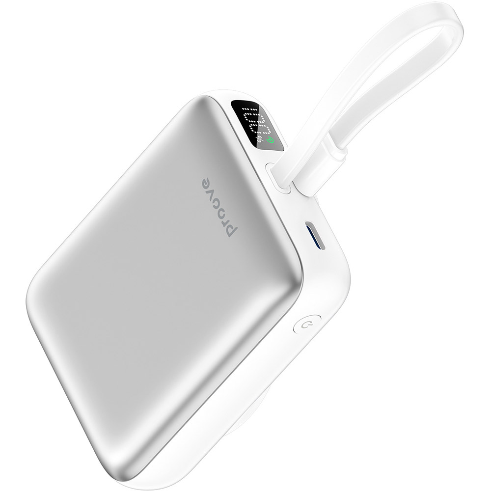 Powerbank PROOVE Neutron 22.5W 10000mAh Silver / White (PBNE22022206)