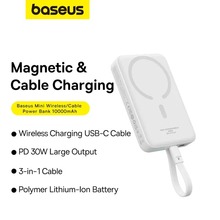 Powerbank BASEUS Magnetic Mini 30W 10000mAh White (P1002210B223-00)