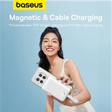Powerbank BASEUS Magnetic Mini 30W 10000mAh White (P1002210B223-00)