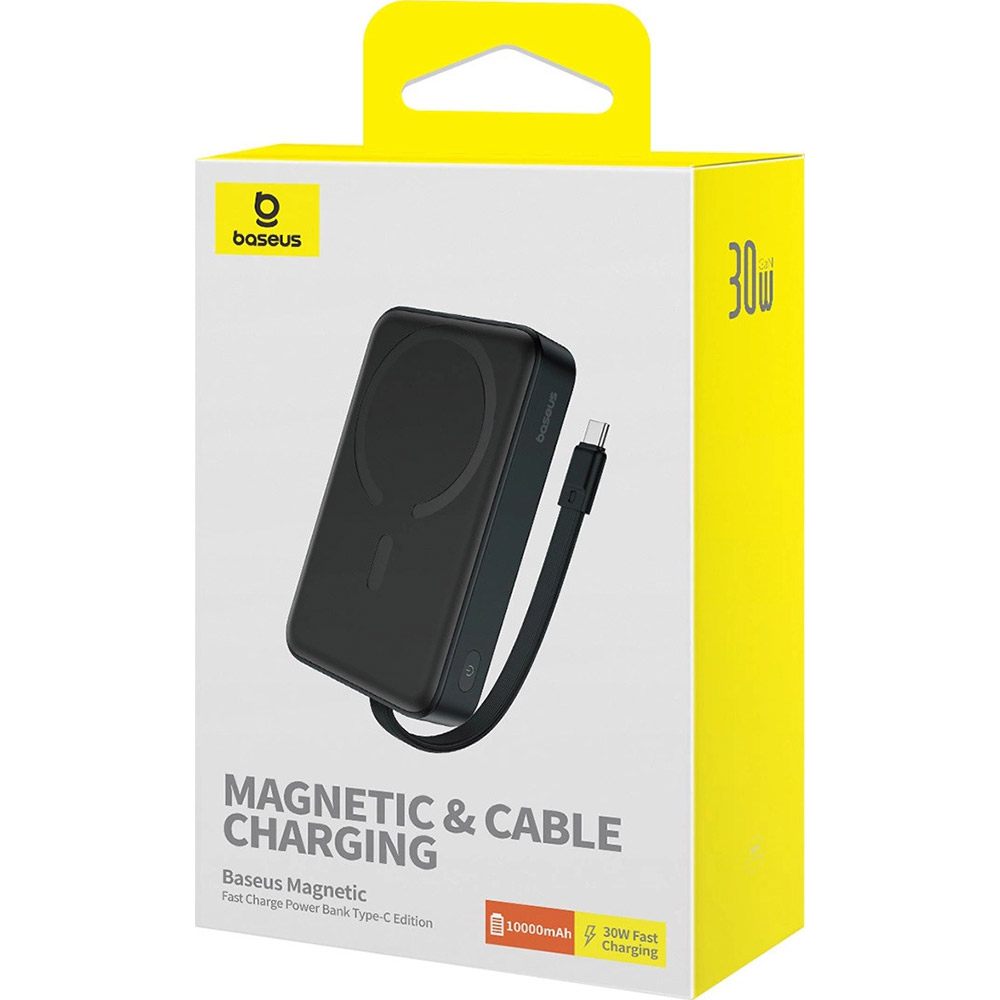 В интернет магазине Powerbank BASEUS Magnetic Mini 30W 10000mAh Black (P1002210B113-00)