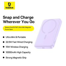 Powerbank BASEUS EnerFill Ultra-Mini 22.5W 10000mAh Purple (P1008210E513-00)
