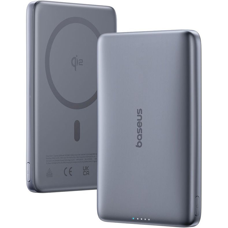 Powerbank BASEUS PicoGo Ultra-Slim Qi2 27W 10000mAh Gray (E0027200) Торговая марка BASEUS