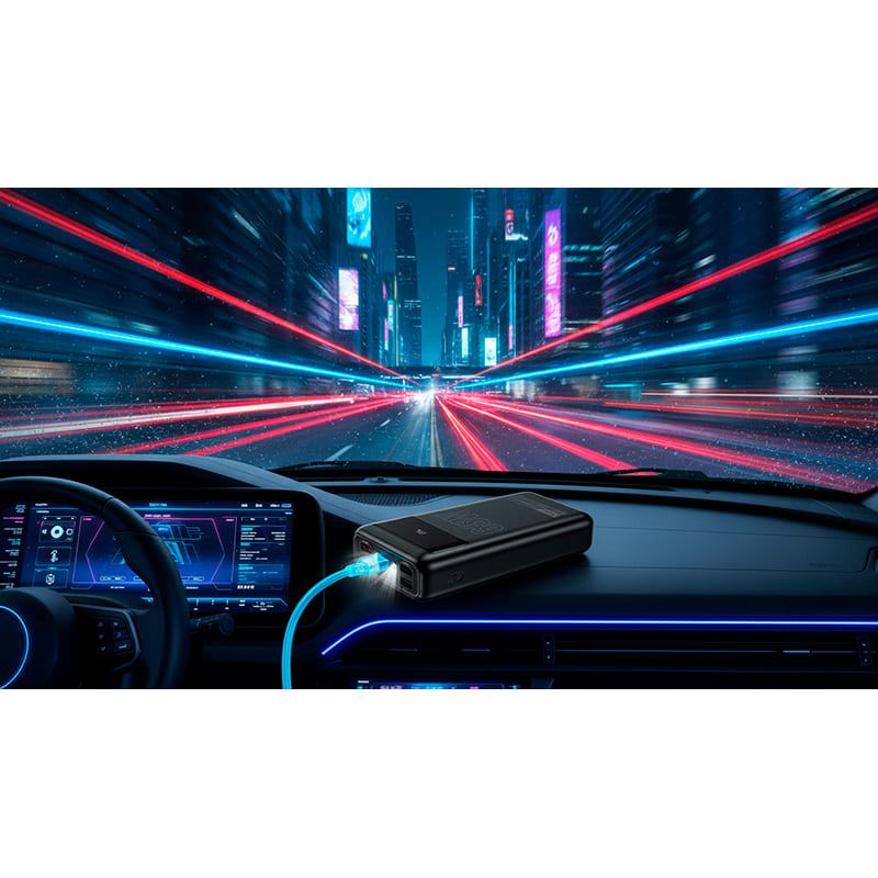 Внешний вид Powerbank HOCO DB81 Apollo 30000 mAh 65W Black