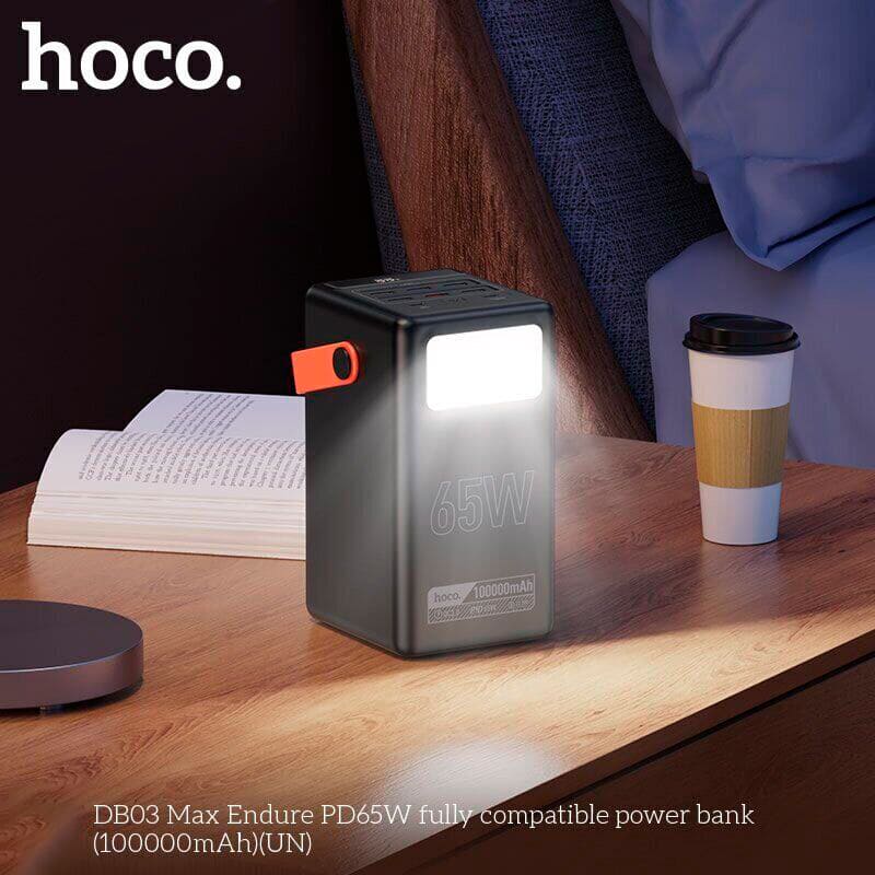 Фото Powerbank HOCO DB03 Max Centurion 100000 mAh 65W Black