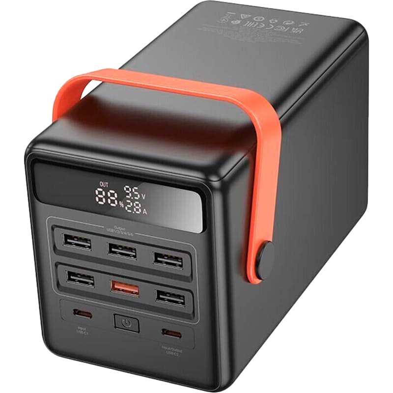 Powerbank HOCO DB03 Max Centurion 100000 mAh 65W Black Емкость 100000