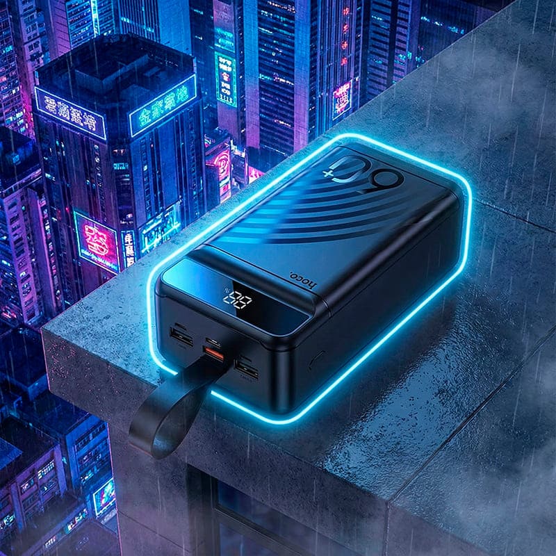 Внешний вид Powerbank HOCO J123C Element 60000 mAh 20W Black (714736)