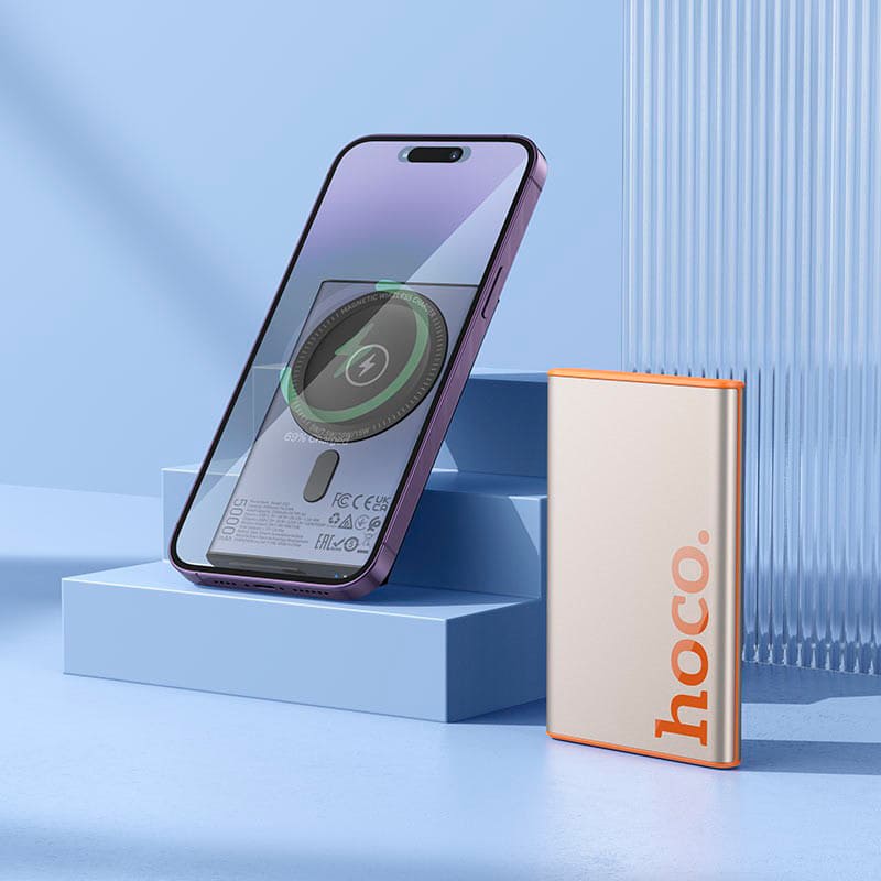 Powerbank HOCO Q32 Bird Magnetic Wireless 5000 mAh 20W Titanium Gold Тип аккумулятора Li-Pol