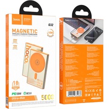 Powerbank HOCO Q32 Bird Magnetic Wireless 5000 mAh 20W Titanium Gold