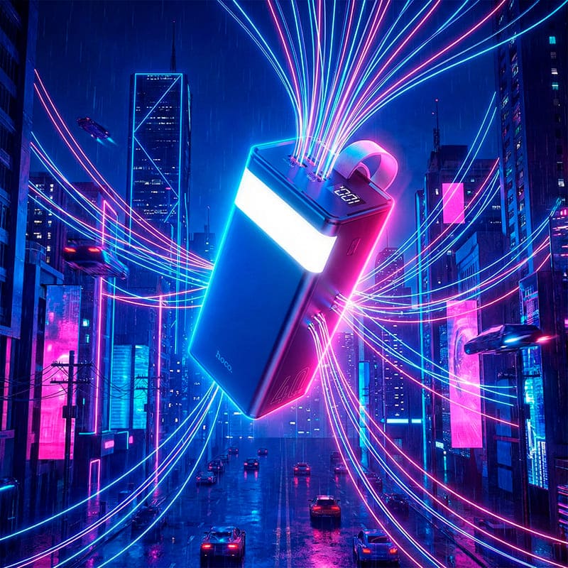 Внешний вид Powerbank HOCO J86 Powermaster 40000 mAh 22.5W Black