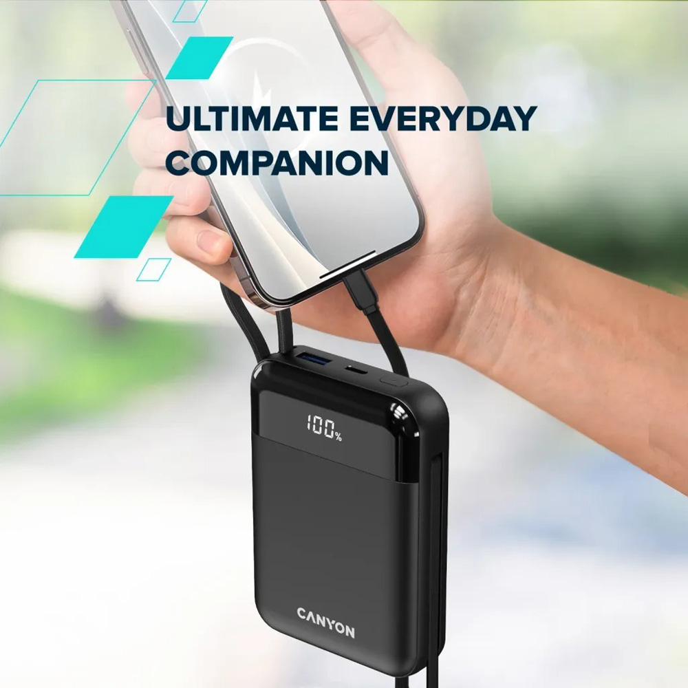 Фото 14 Рowerbank CANYON  OnPower 104 10000mAh Black (CNS-CPB104B)