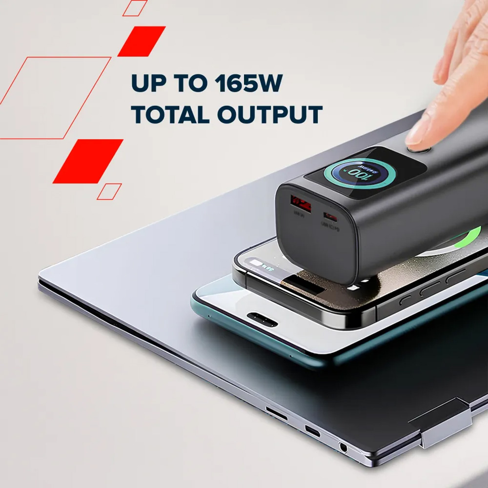 Рowerbank CANYON 20000mAh OnPower 265 Black (CNS-CPB265DG) Входной разъем USB Type-C