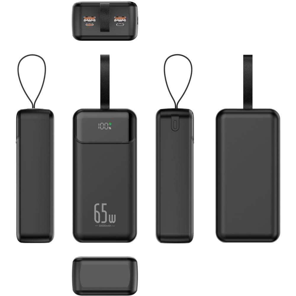 Powerbank XO 30K-65 30000 mAh 65W USB Type-C+ 22,5W USB-A Black Торгова марка XO