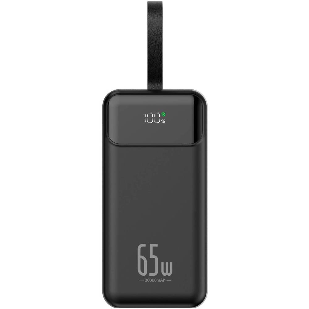Powerbank XO 30K-65 30000 mAh 65W USB Type-C+ 22,5W USB-A Black