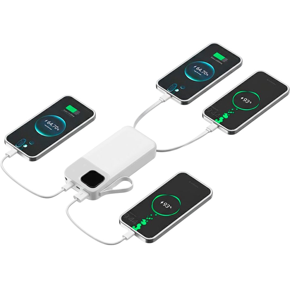 Зовнішній вигляд powerbank THEGENERAL Voltix 20000mah 22.5W Fast Charge PD White (40012819-08)