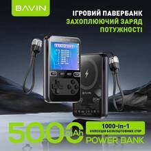Powerbank BAVIN PC1200S 5000 mAh GAMING 20W Black (Y-PC1200S BK)